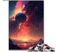 Rompecabezas de 1000 Piezas para Adultos, diseño de Atardecer Surrealista de ensueño, de cartón, tamaño 26x38cm, Juego de ingenio para decoración del hogar, Ideal para Adolescentes y familias.