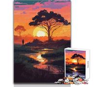 Rompecabezas de 1000 Piezas para Adultos, diseño de Aura Africana, diversión Familiar y Juegos nocturnos, análisis y lógica, Juguetes antiestrés, tamaño 38x52cm