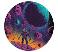 Rompecabezas de 1000 Piezas para Adultos, diseño de Aventurero Espacial, Ideal para Manualidades, Ideal para entusiastas, Relajarse (67,5x67,5cm)