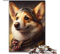 Rompecabezas de 1000 Piezas para Adultos, diseño de Aviador Corgi, 1000 Piezas, Juguetes educativos, intelectuales, descompresores, Divertidos, Juego Familiar, tamaño 50x75cm