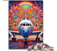 Rompecabezas de 1000 Piezas para Adultos, diseño de avión Colorido. Rompecabezas de 1000 Piezas para Adultos, Juego Familiar Interactivo, decoración del hogar DIY, Regalo desafiante y acertijo