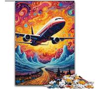 Rompecabezas de 1000 Piezas para Adultos, diseño de avión, Ideal para Adolescentes, Juegos educativos Familiares, decoración del hogar (tamaño 26x38cm)