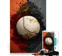 Rompecabezas de 1000 Piezas para Adultos,diseño de béisbol,Moderno,con Corte preciso,Ideal para desarrollar la Mente,entretenerse y Disfrutar del Tiempo Libre Navidad (38x52cm)