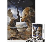 Rompecabezas de 1000 Piezas para Adultos diseño de Beso de la Tierra Juguetes antiestrés Regalos para Mujeres y Hombres Juego Educativo interacción Entre Padres e Hijos tamaño 38x52cm