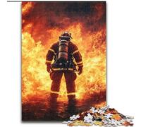 Rompecabezas de 1000 Piezas para Adultos, diseño de Bombero, Ideal para divertirse en Familia en Navidad, Acción de Gracias, cumpleaños y Pascua, 50x75cm