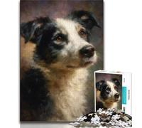 Rompecabezas de 1000 Piezas para Adultos diseño de Border Collie Ideal para familias cumpleaños 38x26cm