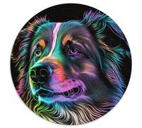 Rompecabezas de 1000 Piezas para Adultos, diseño de Border Collie, Ideal para Navidad, para Adolescentes, Ideal para Reducir el estrés, Genial para la Familia (67,5x67,5cm)