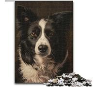 Rompecabezas de 1000 Piezas para Adultos, diseño de Border Collie Ideal para una Noche de Juegos en Familia, decoración del hogar y Regalo para Entrenar el Cerebro (tamaño 50x75cm)
