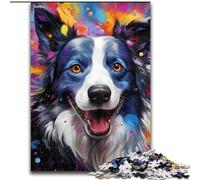 Rompecabezas de 1000 Piezas para Adultos, diseño de Border Collie Nebula. 1000 Piezas para Adultos Navidad, Juguete Educativo (tamaño 26x38cm).