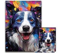 Rompecabezas de 1000 Piezas para Adultos,diseño de Border Collie Nebula,Rompecabezas difíciles para Adultos,Regalo de desafío Mental,Actividad educativa para Adolescentes,50x75cm/19,68x29,52 Pulgadas