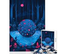 Rompecabezas de 1000 Piezas para Adultos diseño de Bosque de Las Maravillas Juguete Educativo Regalo de cumpleaños Juegos educativos Cada Pieza es única Tamaño: 38x52cm