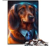 Rompecabezas de 1000 Piezas para Adultos, diseño de Boss Doberman, Rompecabezas imposibles para Adultos, Adolescentes, Juegos educativos, Regalos (tamaño 50x75cm)