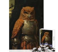 Rompecabezas de 1000 Piezas para Adultos diseño de búho Caballero Ideal para decoración del hogar Regalos Juegos Familiares interesantes para Reducir el estrés tamaño 50x75cm