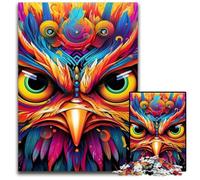 Rompecabezas de 1000 Piezas para Adultos, diseño de búho Colorido, Ideal para Decorar y Regalar, 50x75cm/19,68x29,52 Pulgadas