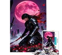 Rompecabezas de 1000 piezas para adultos diseño de Caballero de la Luna de Sangre juguetes educativos y de aprendizaje juegos relajantes desafío exigente excelentes regalos y juguetes (tamaño 50x75cm)