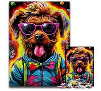 Rompecabezas de 1000 Piezas para Adultos, diseño de Cachorros de Hip Hop, de cartón, Juego Interactivo Familiar, Regalo Artesanal con Ilustraciones Coloridas, 26x38cm/10,23x14,96 Pulgadas.