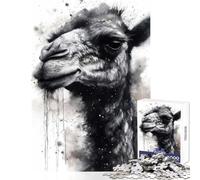 Rompecabezas de 1000 Piezas para Adultos diseño de Camello en el Desierto Juguete para decoración de Pared Regalo de cumpleaños Juegos relajantes interacción Entre Padres e Hijos tamaño 38x26cm