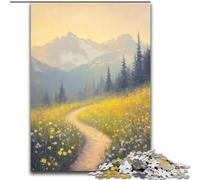 Rompecabezas de 1000 Piezas para Adultos, diseño de Camino Rural, de cartulina, Ideal para cumpleaños, Vacaciones, Navidad, Halloween, tamaño 26X38cm
