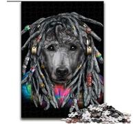 Rompecabezas de 1000 Piezas para Adultos,diseño de caniche con rastas,de Madera Ideal para divertirse en Familia,Relajarse y como regalo50x75cm Ideal para Adolescentes y familias