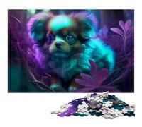 Rompecabezas de 1000 Piezas para Adultos, diseño de caniche, Ideal para Actividades en casa, Regalo de cumpleaños y Viajes, 50x75cm/19,68x29,52 Pulgadas.