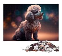 Rompecabezas de 1000 Piezas para Adultos diseño de caniche Pared para Adolescentes a Partir de 14 años (38 x 26 cm)