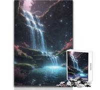 Rompecabezas de 1000 Piezas para Adultos, diseño de Cascada Brillante, Juguetes educativos, decoración del hogar, Regalo de cumpleaños, tamaño 38x52cm