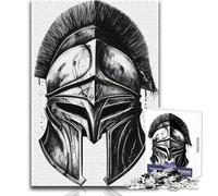 Rompecabezas de 1000 Piezas para Adultos, diseño de Casco Antiguo Minimalista, Ideal para familias, para una Noche de Juegos Divertida y Divertida, Regalo Divertido (tamaño 38x26cm)