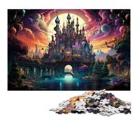 Rompecabezas de 1000 Piezas para Adultos, diseño de Castillo del Diablo Colorido, Corte de precisión, Regalo para Adolescentes Mayores de 14 años, 1000 Piezas (38 x 26 cm)