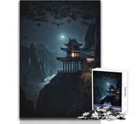 Rompecabezas de 1000 Piezas para Adultos, diseño de Castillo japonés y Sol, Juego Educativo Familiar, Regalo para Mujeres, Regalo de Amigo Secreto, tamaño 50x75cm