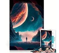 Rompecabezas de 1000 Piezas para Adultos,diseño de caverna,Corte sin Costuras,Juego de resolución de Problemas,Juguete Casual,Juego de Escena navideña (50x75cm)