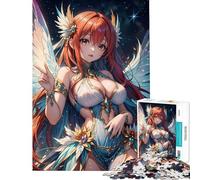 Rompecabezas de 1000 Piezas para Adultos diseño de Chica Anime angelical Divertido difícil Ideal para cumpleaños y Regalos (tamaño 50x75cm)