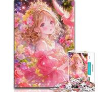 Rompecabezas de 1000 Piezas para Adultos, diseño de Chica Anime Cada Pieza es única Un Juego Familiar desafiante y Divertido (tamaño 38x26cm)