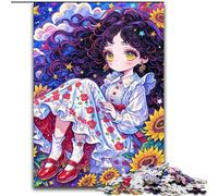 Rompecabezas de 1000 Piezas para Adultos, diseño de Chica Anime Ejercita el Cerebro Juguetes adictivos para Cultivar la Paciencia y Mejorar la Memoria (tamaño 26x38cm)