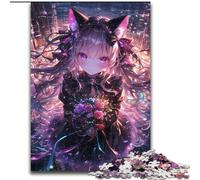 Rompecabezas de 1000 Piezas para Adultos, diseño de Chica Anime Japonesa Ejercita el Cerebro Juguetes adictivos para Cultivar la Paciencia y Mejorar la Memoria (26x38cm)