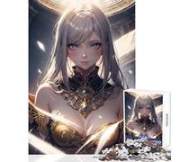 Rompecabezas de 1000 Piezas para Adultos diseño de Chica Anime Saraswati Juguetes antiestrés Gran Regalo Juegos de relajación para Mejorar el Amor en Pareja tamaño 50x75cm