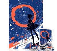 Rompecabezas de 1000 Piezas para Adultos diseño de Chica Anime Time Warp Juguete Educativo Regalo Divertido Juegos educativos colección de Artistas Bellas Artes tamaño 50x75cm