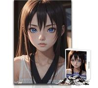 Rompecabezas de 1000 Piezas para Adultos, diseño de Chica de Anime Adolescente, Juego de Aprendizaje de Pensamiento estratégico, Regalo Ideal para Cualquier Evento, tamaño 38x26cm