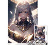 Rompecabezas de 1000 Piezas para Adultos diseño de Chica de Anime Saraswati Juegos Familiares Mejora el Amor en Pareja tamaño 38x52cm
