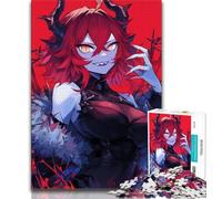 Rompecabezas de 1000 Piezas para Adultos, diseño de Chica Demonio de Anime, Ideal para Pasar el rato en casa con Piezas aleatorias Que se entrelazan (tamaño 38x26cm)