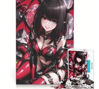 Rompecabezas de 1000 Piezas para Adultos, diseño de Chica Diablo de Anime, Juegos educativos, Carrera de Velocidad Manual, Toda la Familia 38x52cm