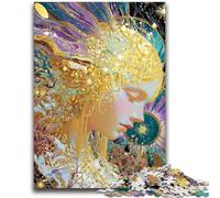 Rompecabezas de 1000 Piezas para Adultos, diseño de Chica Dorada, 1000 Piezas, Juego Educativo, decoración del hogar, Regalo de cumpleaños, Arte Mural (50x75cm)