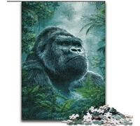 Rompecabezas de 1000 Piezas para Adultos,diseño de chimpancé de la Jungla,Hecho de Madera,un Gran Regalo para la diversión Familiar,50x75cm,para Vacaciones,cumpleaños y Noches de Juegos Familiares