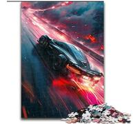 Rompecabezas de 1000 Piezas para Adultos, diseño de Coche Deportivo de Madera, Juego Interactivo Familiar, decoración del hogar, Regalo desafiante y acertijo, 1000 Piezas(50x75cm)