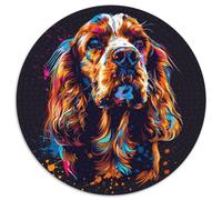 Rompecabezas de 1000 Piezas para Adultos, diseño de Cocker Spaniel inglés, Ideal para Decorar el hogar y Jugar con la Mente para Adolescentes (tamaño 67,5 x 67,5 cm)