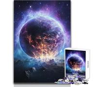 Rompecabezas de 1000 Piezas para Adultos, diseño de colapso cósmico, Tranquilo, Relajante, para Pasar el Tiempo Libre, con Bordes de precisión Fina, Juguete Artesanal, tamaño 38x26cm