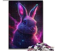 Rompecabezas de 1000 Piezas para Adultos, diseño de Conejo galáctico 50x75cm, Ideal para Hacer en casa, para Que desafíes tu Mente y te diviertas. Juguete Interactivo para Toda la Familia.