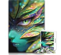 Rompecabezas de 1000 Piezas para Adultos, diseño de Criatura Verde mística, Juego de Aprendizaje de Pensamiento estratégico, Regalo Ideal para Cualquier Evento, tamaño 38x26cm