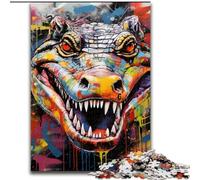 Rompecabezas de 1000 Piezas para Adultos, diseño de Cuervo y Grafiti, Ideal para cumpleaños, 50x75cm.