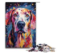 Rompecabezas de 1000 Piezas para Adultos diseño de dálmatas Coloridos y psicodélicos. Regalos de cumpleaños para Adolescentes a Partir de 14 años. 1000 Piezas (75 x 50 cm).