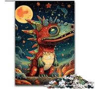 Rompecabezas de 1000 Piezas para Adultos,diseño de Dinosaurios galácticos Fabricado en cartón Ideal para decoración del hogar y la Oficina,Fiestas,cumpleaños y Regalos navideños 1000 Piezas(26x38cm)